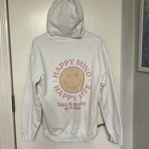 Cute white hoodie